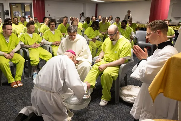 Chaplaincy Services Bishop blessing incarcerated individuals