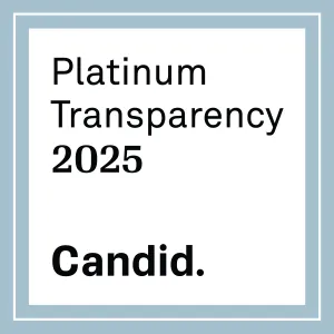 We’ve earned our Platinum Seal of Transparency with Candid.org! Candid Platinum Transparency 2025 Symbol