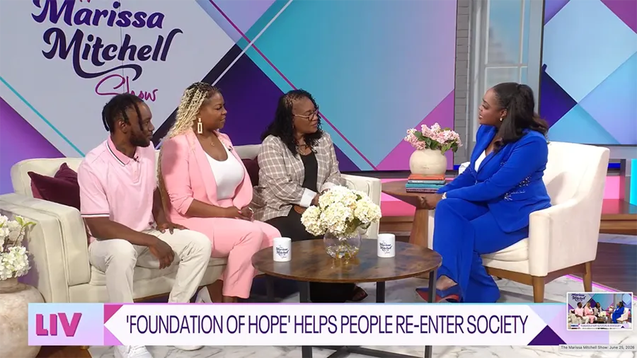 The Foundation of HOPE was a guest on "The Marissa Mitchell Show" on June 25, 2026 "The Marissa Mitchell Show" broadcast
